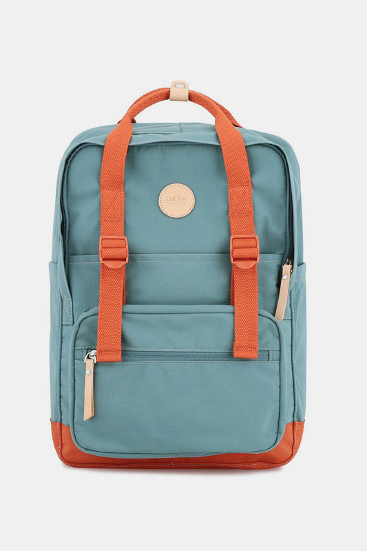 Waterproof Canvas Backpack Bag with Side Pockets